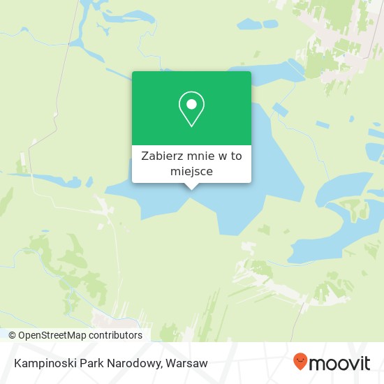 Mapa Kampinoski Park Narodowy