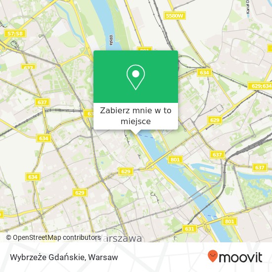 Mapa Wybrzeże Gdańskie