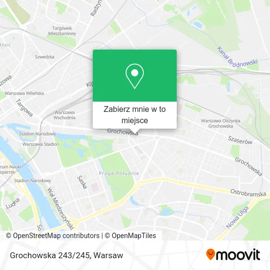 Mapa Grochowska 243/245
