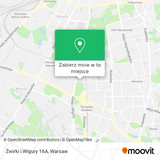 Mapa Żwirki i Wigury 16A