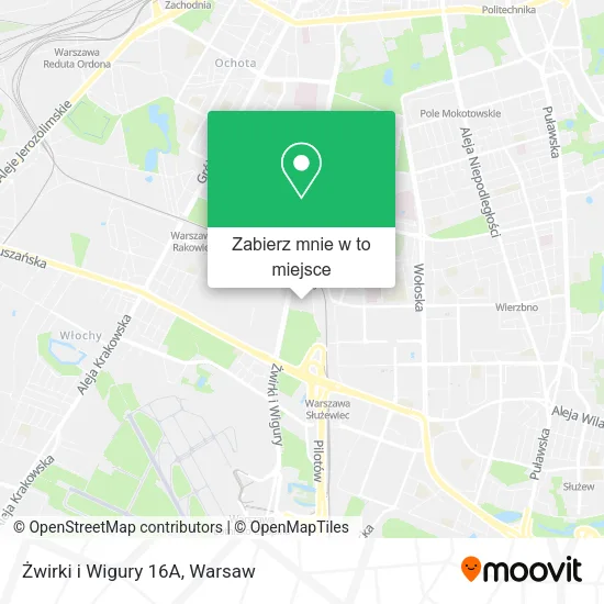 Mapa Żwirki i Wigury 16A