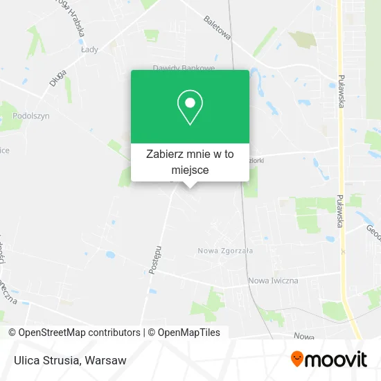 Mapa Ulica Strusia