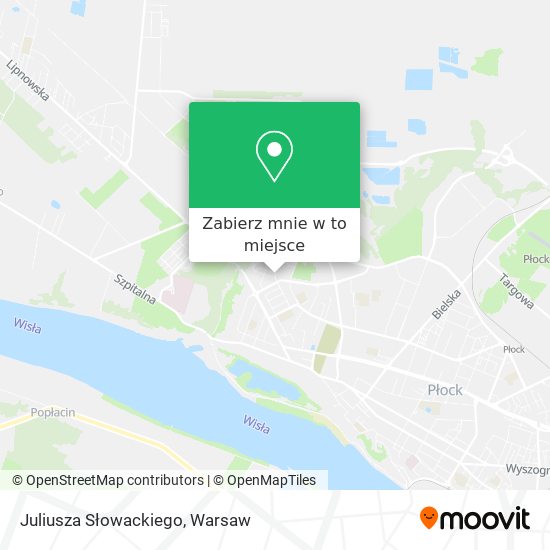 Mapa Juliusza Słowackiego