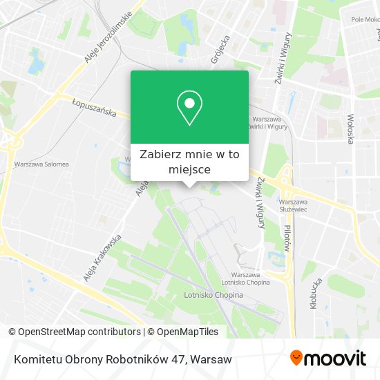 Mapa Komitetu Obrony Robotników 47