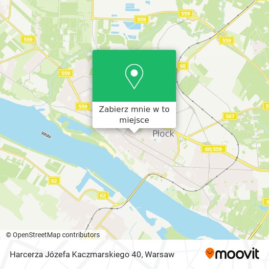 Mapa Harcerza Józefa Kaczmarskiego 40