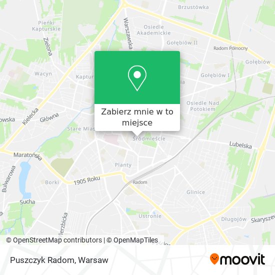 Mapa Puszczyk Radom