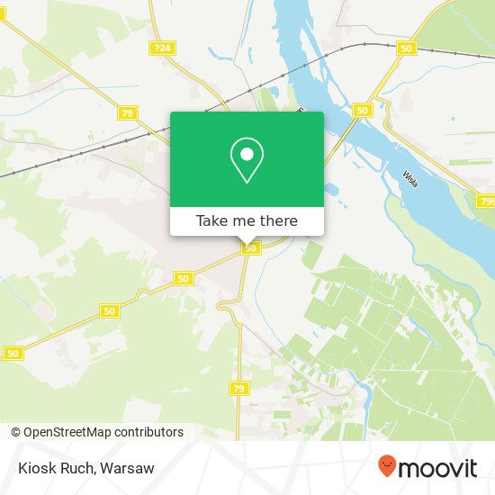 Mapa Kiosk Ruch, ulica Dominikanska 05-530 Gora Kalwaria