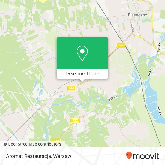 Mapa Aromat Restauracja, ulica Pod Bateriami 05-500 Piaseczno