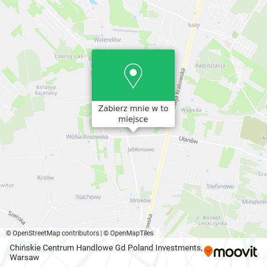 Mapa Chińskie Centrum Handlowe Gd Poland Investments