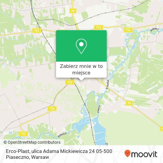 Mapa Erco-Plast, ulica Adama Mickiewicza 24 05-500 Piaseczno