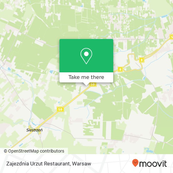 Mapa Zajezdnia Urzut Restaurant, ulica Promyka 7 05-831 Nadarzyn