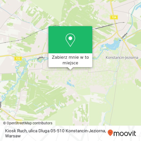 Mapa Kiosk Ruch, ulica Dluga 05-510 Konstancin-Jeziorna