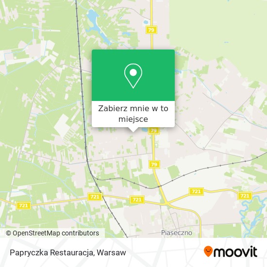 Mapa Papryczka Restauracja