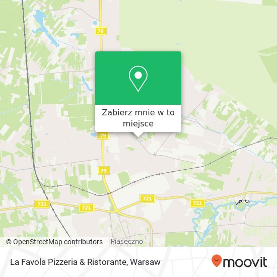 Mapa La Favola Pizzeria & Ristorante, ulica Geodetow 5 05-500 Piaseczno