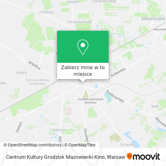 Mapa Centrum Kultury Grodzisk Mazowiecki-Kino