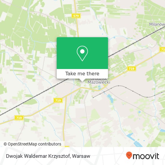 Mapa Dwojak Waldemar Krzysztof, ulica 11 Listopada 7 05-825 Grodzisk Mazowiecki