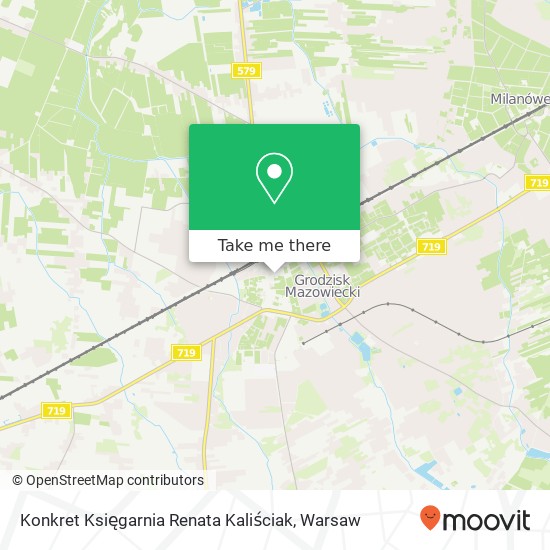 Mapa Konkret Księgarnia Renata Kaliściak