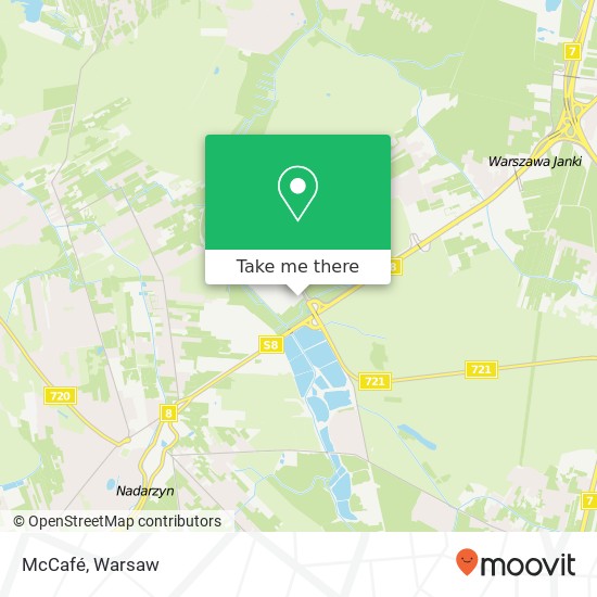 Mapa McCafé, aleja Katowicka 05-830 Nadarzyn