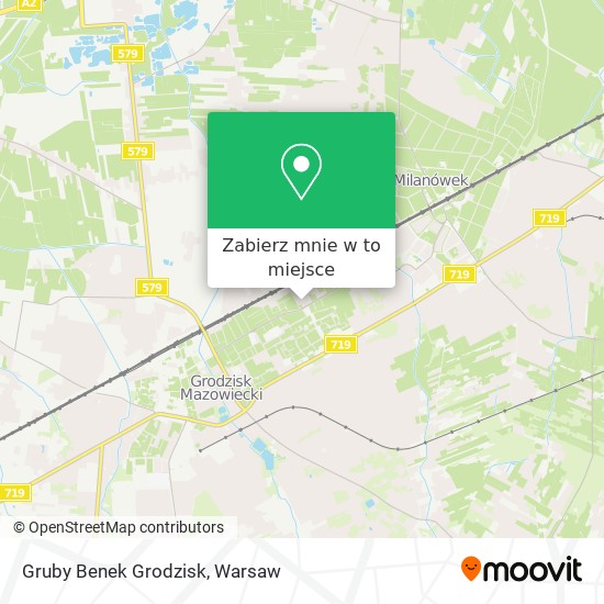 Mapa Gruby Benek Grodzisk