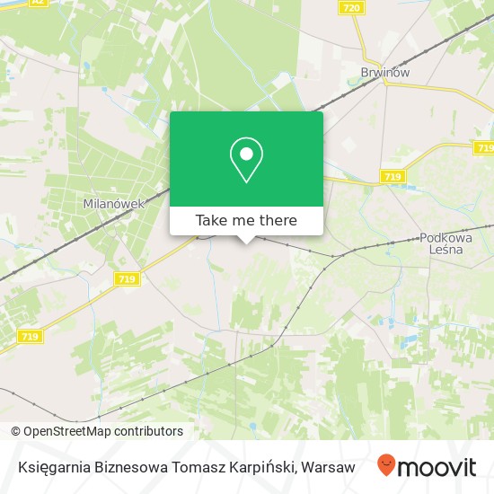 Mapa Księgarnia Biznesowa Tomasz Karpiński