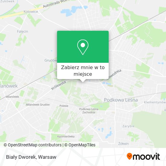 Mapa Biały Dworek