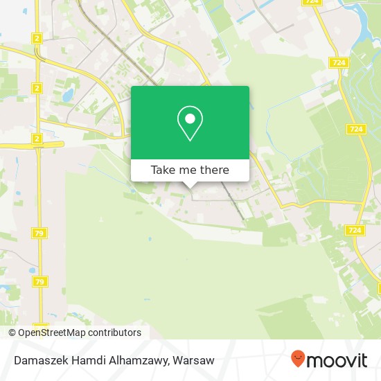 Mapa Damaszek Hamdi Alhamzawy, ulica Stryjenskich 8 02-791 Warszawa