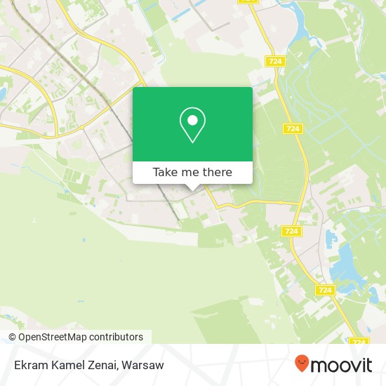 Mapa Ekram Kamel Zenai, ulica Wawozowa 4 02-796 Warszawa