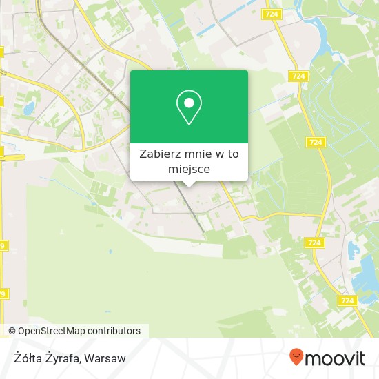 Mapa Żółta Żyrafa, ulica Melchiora Wankowicza 6 02-796 Warszawa