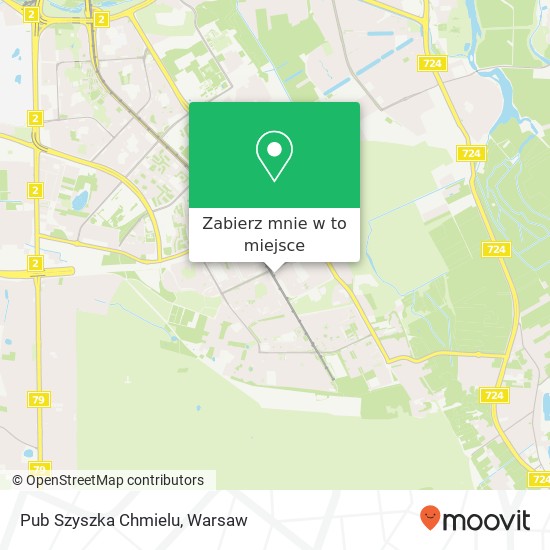 Mapa Pub Szyszka Chmielu, aleja Komisji Edukacji Narodowej 36 02-797 Warszawa