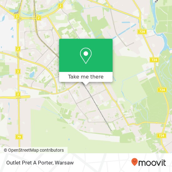 Mapa Outlet Pret A Porter, aleja Komisji Edukacji Narodowej 02-797 Warszawa