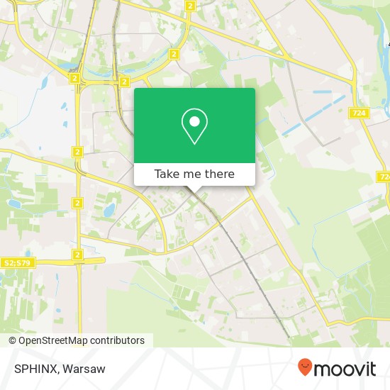 Mapa SPHINX, aleja Komisji Edukacji Narodowej 60 02-777 Warszawa