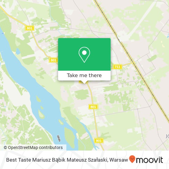 Mapa Best Taste Mariusz Bąbik Mateusz Szałaski, ulica Nad Wisla 4 04-987 Warszawa