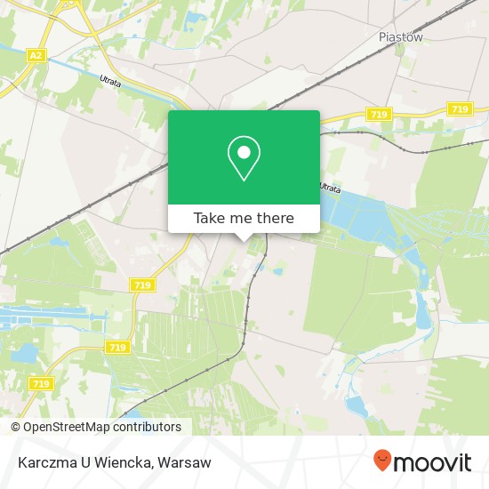 Mapa Karczma U Wiencka, ulica Ceglana 05-803 Pruszkow