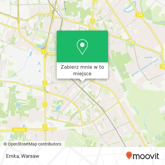 Mapa Emka, ulica Zwiazku Walki Mlodych 6 02-786 Warszawa