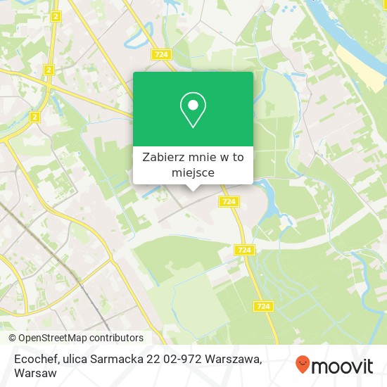 Mapa Ecochef, ulica Sarmacka 22 02-972 Warszawa