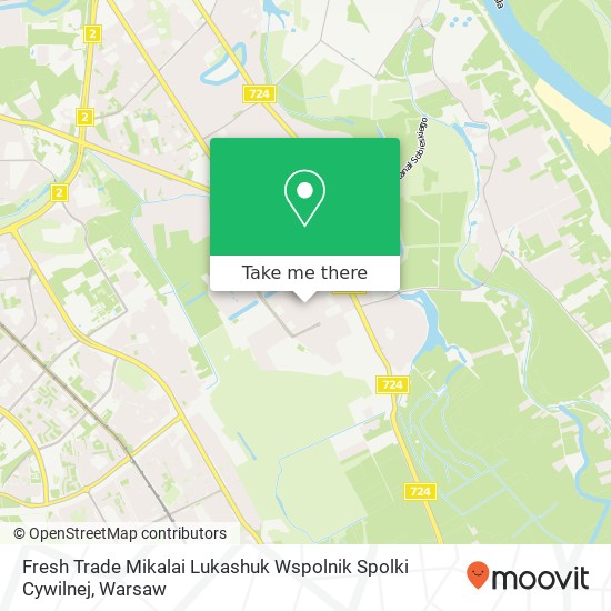 Mapa Fresh Trade Mikalai Lukashuk Wspolnik Spolki Cywilnej, ulica Sarmacka 20 Warszawa