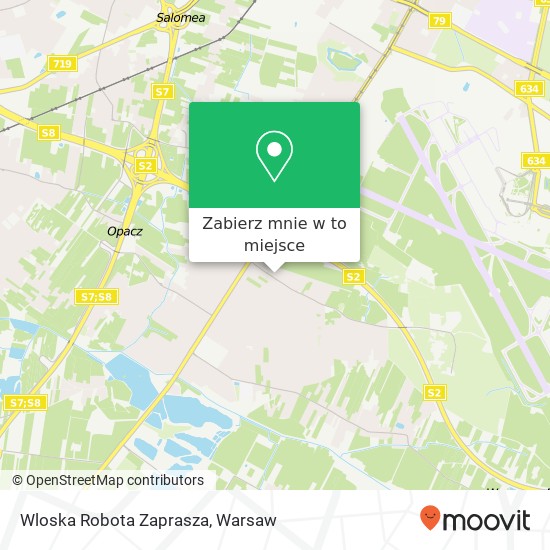 Mapa Wloska Robota Zaprasza, ulica Na Skraju 52 02-197 Warszawa