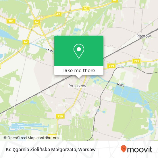 Mapa Księgarnia Zielińska Małgorzata