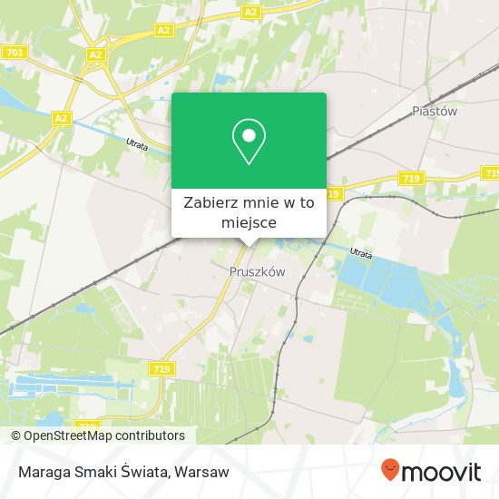 Mapa Maraga Smaki Świata, ulica Tadeusza Kosciuszki 7 05-800 Pruszkow