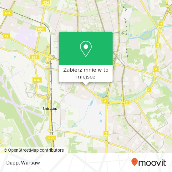 Mapa Dapp, ulica Orzycka 6 02-695 Warszawa