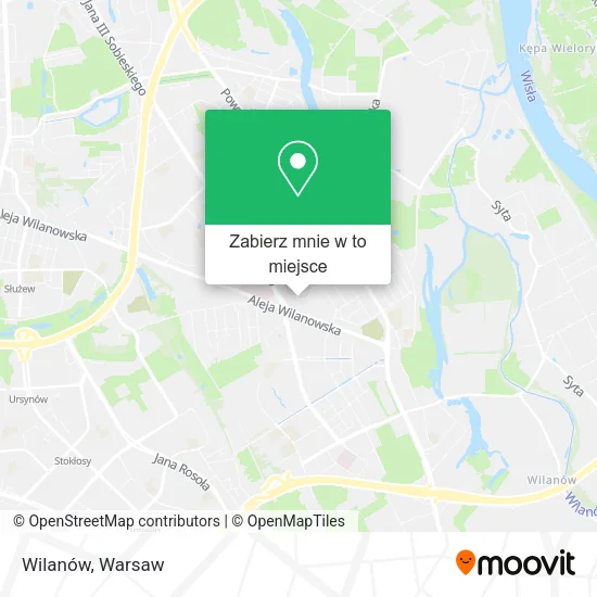 Mapa Wilanów
