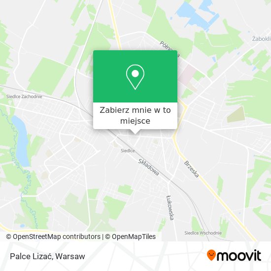 Mapa Palce Lizać