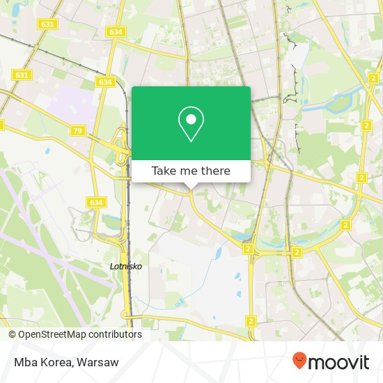 Mapa Mba Korea, ulica Przemyslawa Gintrowskiego 32 02-697 Warszawa