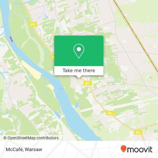 Mapa McCafé, ulica Wal Miedzeszynski 04-866 Warszawa