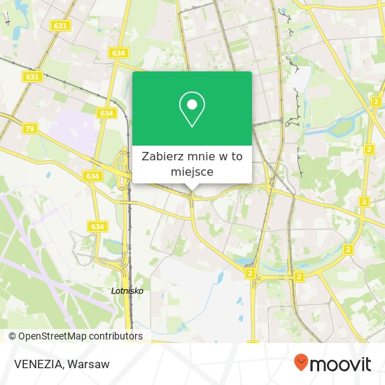 Mapa VENEZIA, ulica Woloska 02-675 Warszawa