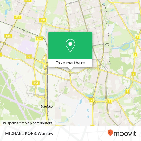 Mapa MICHAEL KORS, ulica Woloska 02-675 Warszawa