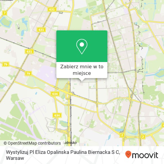 Mapa Wystylizuj Pl Eliza Opalinska Paulina Biernacka S C, ulica Konstruktorska 6 Warszawa