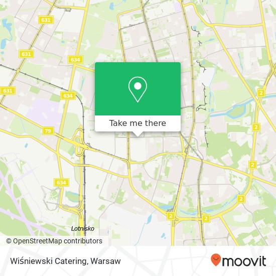 Mapa Wiśniewski Catering, ulica Domaniewska 39 02-672 Warszawa