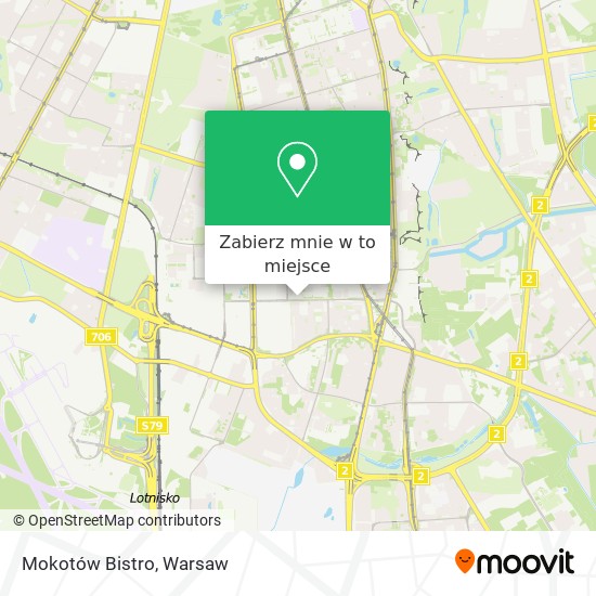 Mapa Mokotów Bistro