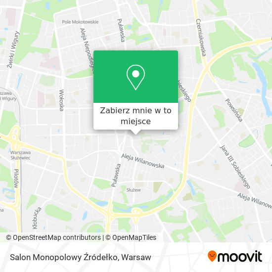 Mapa Salon Monopolowy Źródełko